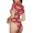 Popcorn2, variant on Picia Popcorn Womens One Piece Swimsuits Modest Tummy Control Bathing Suits Lace Up Slimming Swim Suit-Large