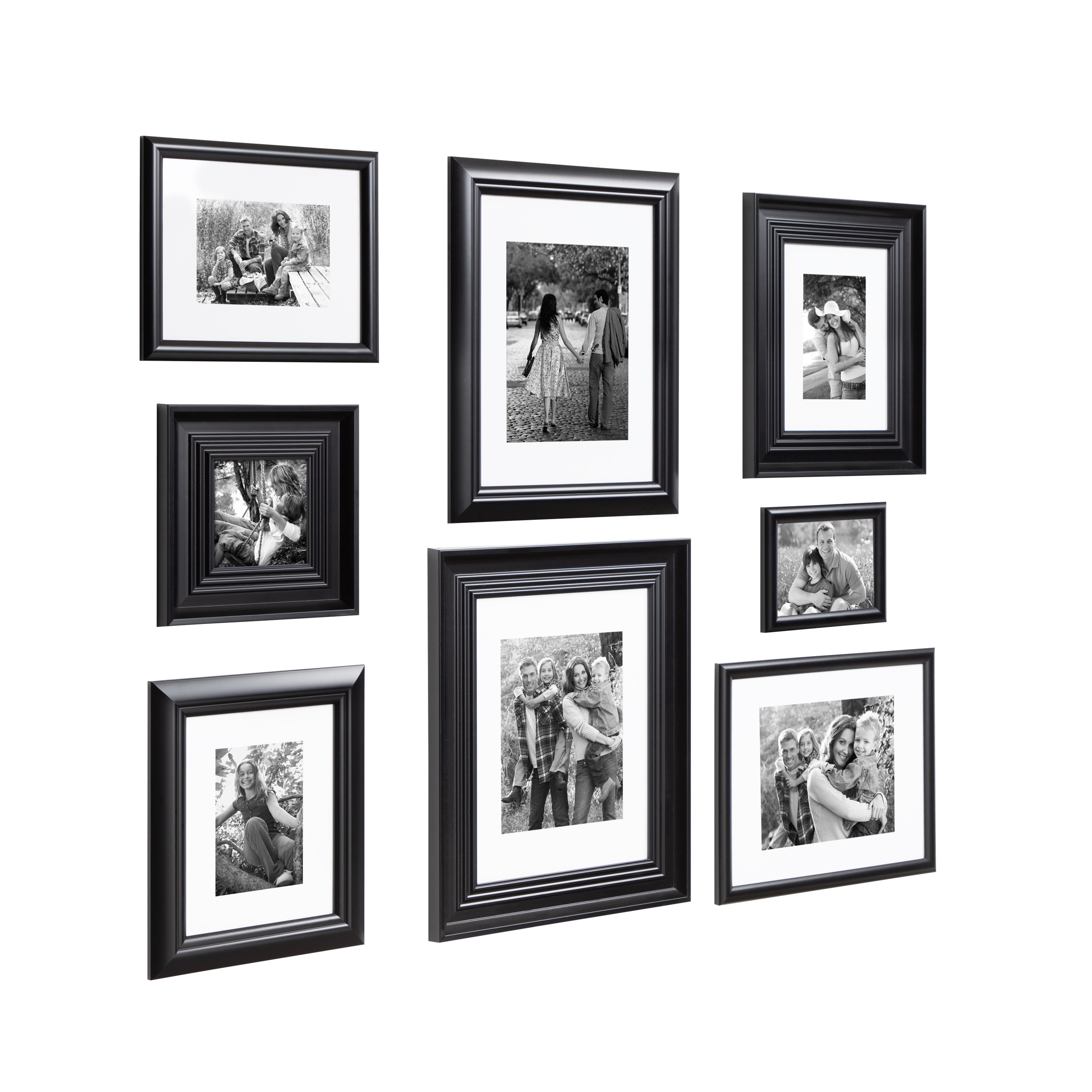 Kate And Laurel Odessa Gallery Wall 8 Piece Frame Set With Assorted Kate And Laurel Odessa Gallery Wall 8 Piece Frame Set With Assorted Size Frames Black Com