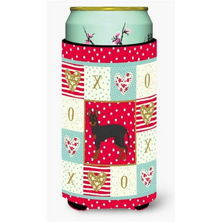 

English Toy Terrier #2 Love Tall Boy Beverage Hugger CK5833TBC