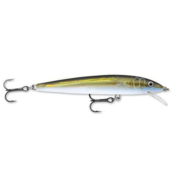 Rapala Husky Jerk 4 3/4" Fishing Lure, Olive Ghost, Size 6, 7/16 oz., HJ12OGH