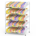 thumbnail image 1 of Organizador de Latas de Despensa de 5 Niveles, Estante de Latas de Gran Capacidad para Almacenamiento de Cocina y Gabinete, Blanco, 1 of 1