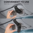 thumbnail image 4 of Soporte para gafas para coche, juego de 2 soportes para gafas para coche, soporte magnético universal para gafas de sol de cuero, visera para coche (negro), 4 of 5