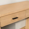 thumbnail image 5 of 2-Drawer Wood Console with Metal Handles Modern Design Style Living Room, 5 of 9