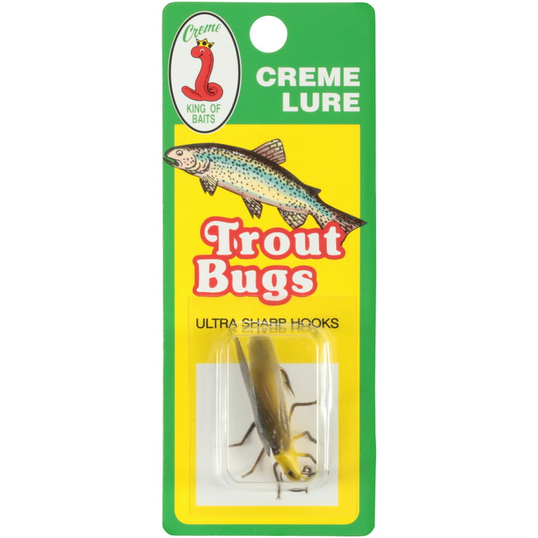 Crème 1 Trout Bugs, Salmon Fly Lure, Brown 