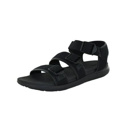

Fitflop Mens Trey Back Strap Sandal Shoes Black US 12