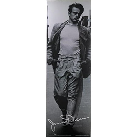 RARE Classic James Dean  NYC by Roy Schatt 36x12 Art print poster   Black and White Photograph Cigarette White Shirt
