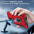 thumbnail image 2 of Allytechgroup for Samsung Galaxy S24 Ultra Case with Ring Holder Stand, Shockproof Hybrid Rugged Heavy Duty Protective Compatible with Car Mount Bumper Phone Case for Samsung Galaxy S24 Ultra, Red, 2 of 10
