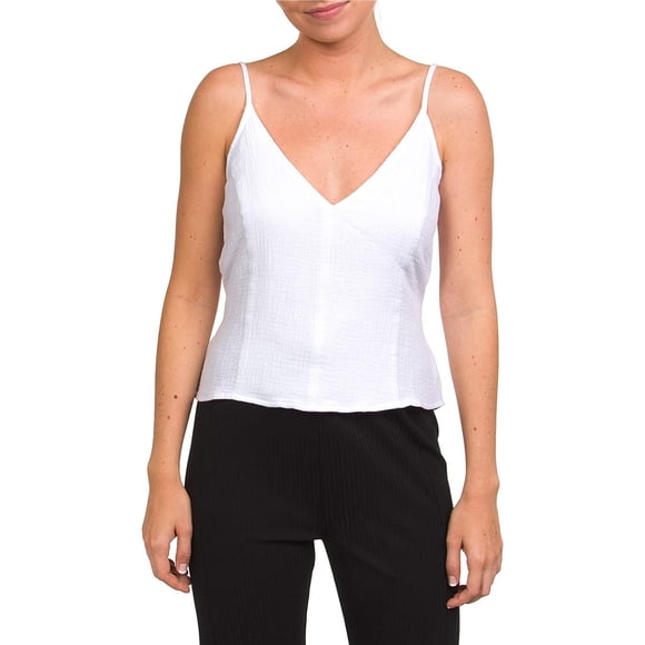 Hurley Womens Natural Tie Tank Top, wht, XL