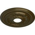 thumbnail image 3 of Ekena Millwork 15 3/4"OD x 3 1/4"ID x 1"P Galway Ceiling Medallion (Fits Canopies up to 3 1/4"), Hand-Painted Brass, 3 of 6