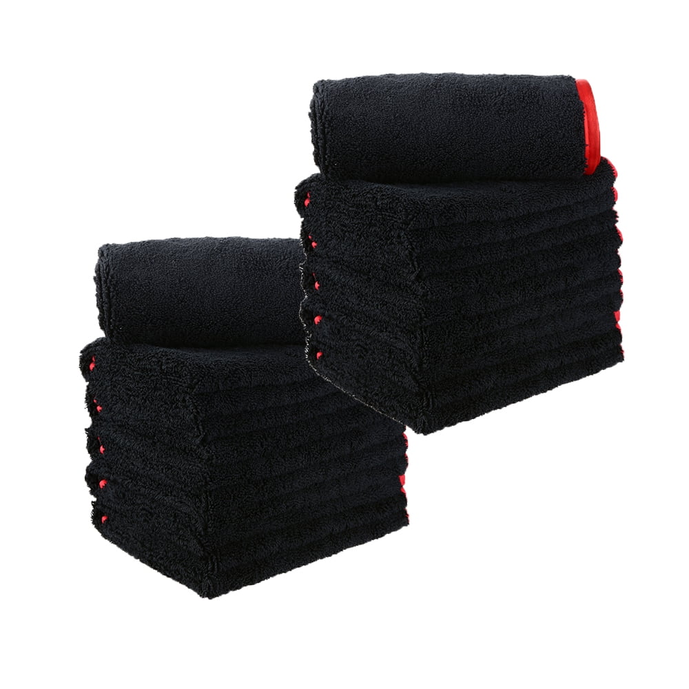 Carcarez Premium Microfiber Towels for Household Cleaning and Car Washing, DualSided Auto