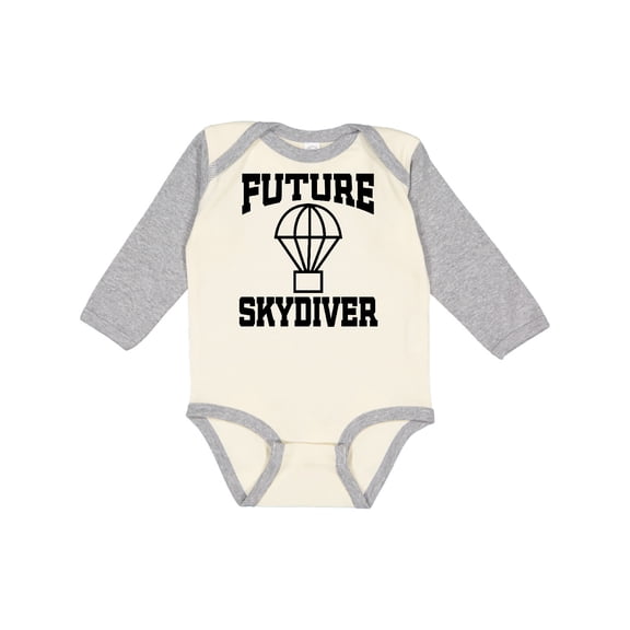 Inktastic Future Skydiver Boys or Girls Long Sleeve Baby Bodysuit