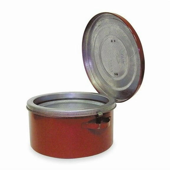 Eagle Mfg Bench Can,1 Qt.,Galvanized Steel,Red B601