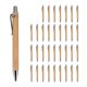 thumbnail image 1 of 35 Pcs Office and School Supplies Sustainable Pen Bamboo Retractable Ballpoint Pen Writing Tool(Blac, 1 of 5