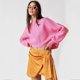 thumbnail image 1 of Suéter suelto de color sólido con cuello redondo a la moda para mujer de otoño e invierno de Europa y Estados Unidos, 1 of 6