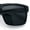 Shiny Black - Black, variant on Mens Iconic Horn Rim Oversized Rectangle Urban Plastic Sunglasses Matte Black - Black