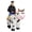 Moo cow, variant on Cycling Cow Inflatable Suit Standing Round Eyed Popo Cow Shaped Adult Unisex Party And Party Funny Performance Props,Height 4'11"-6'3",Moo cow
