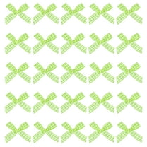 Uxcell 1.5 Inch Mini Satin Ribbon Bows, 100 Pcs Bowknot Flowers DIY Craft Ribbon Appliques for Gifts Green