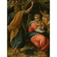 thumbnail image 2 of Pomponio Allegri 19x24 Black Ornate Framed Double Matted Museum Art Print Titled: The&nbsp;Rest on the Flight into Egypt, 2 of 5