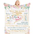 thumbnail image 1 of LHSHID Birthday Gifts Blanket Flannel Soft and Comfortable Anti static Bed Sofa Blanket 50x60in, 1 of 6