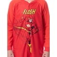 thumbnail image 3 of DC Boys' Classic The Flash One-Piece Front Zipper Union Suit Footless Sleep Pajama, 3 of 6