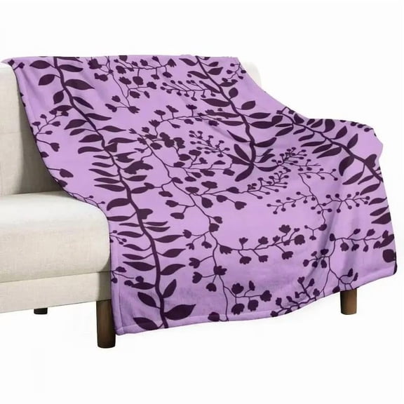 Bella Swan Lavender Freesia Throw Blanket Retros Bed covers BlanketsThanksgiving Father's Day Children's Day holiday gifts for family and children