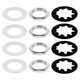 thumbnail image 2 of BRIGHTFUFU Juego de 4 arandelas para tuercas de potenciómetro de guitarra eléctrica, tuerca de entrada SE, kit de accesorios para guitarra de bricolaje para guitarra de latón, 2 of 7