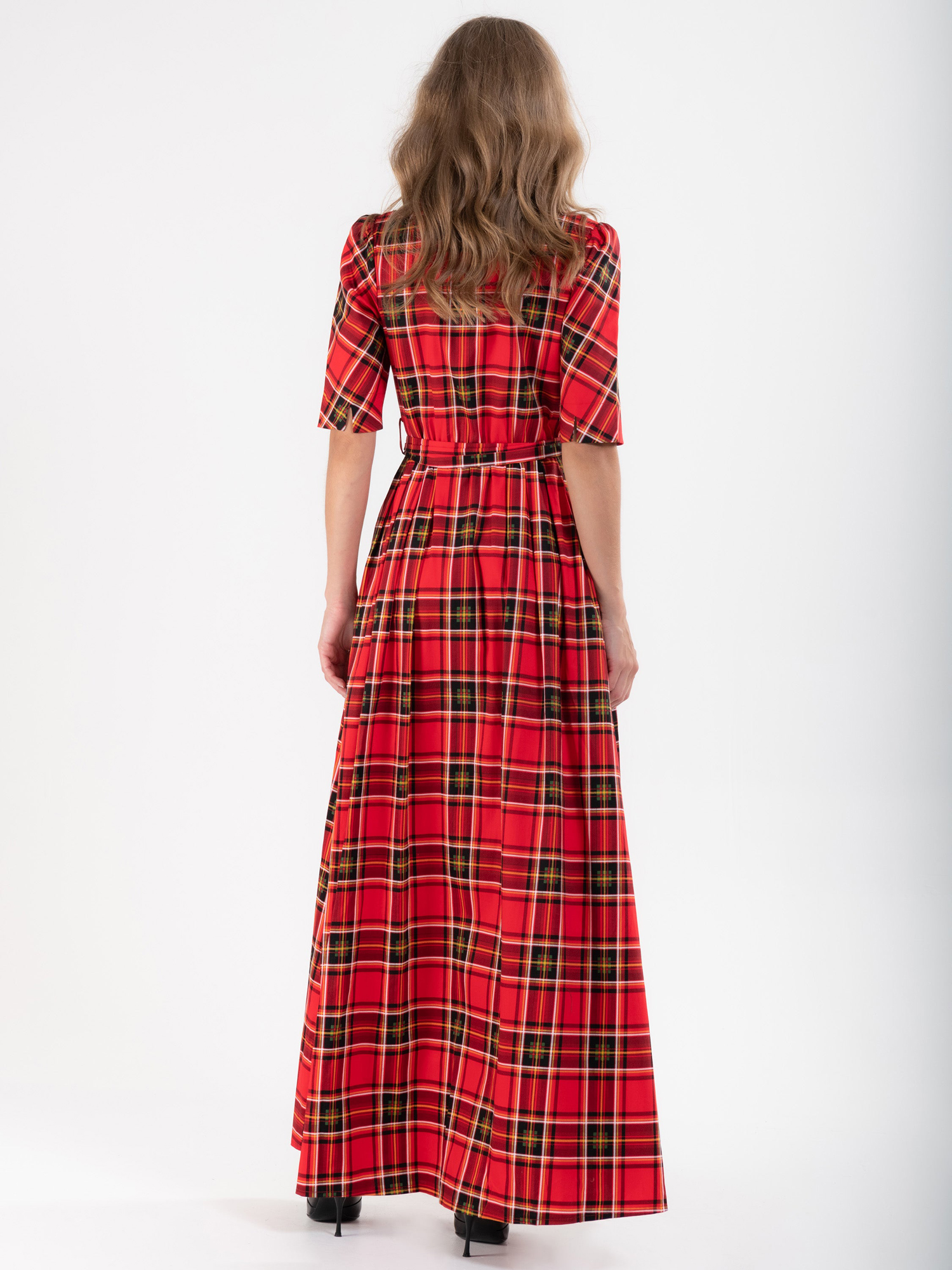 Women's Christmas Plaid Dress 