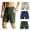 army green+blue+khaki, variant on Men's Athletic Shorts 3 Pack Lightweight Quick Dry Shorts With Zipper Pockets for Running Gym