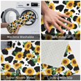 thumbnail image 3 of Balery Cute Cow Print Sunflower C Felpudo de franela, resistente a las manchas y a la decoloración, para uso interior y exterior, fácil de limpiar, 40 x 60 cm, 3 of 7
