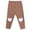 Coffee, variant on Girls Thin Casual Leggings Heart Patches on Knees Elastic Waist Soft Sports Pants Kids Fashion Daily Wear Stretchy Long Bottom Trousers White 1-2Years