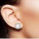 thumbnail image 5 of Pendientes redondos con circonitas, 5 of 8