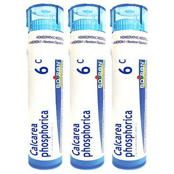 Boiron Calcarea Phosphorica 6c Homeopathic Medicine for Growing Bone Pain - Pack of 3 (240 Pellets)