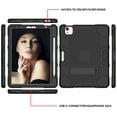 thumbnail image 4 of Dteck Case for iPad Pro 11 inch 4th 3rd 2nd Gen,iPad Air 4th 5th Gen 10.9" Shockproof Rugged 3-Layer Protection Case Kickstand Cover for iPad Pro 11" 2022/2021/2020/2018,Black, 4 of 5