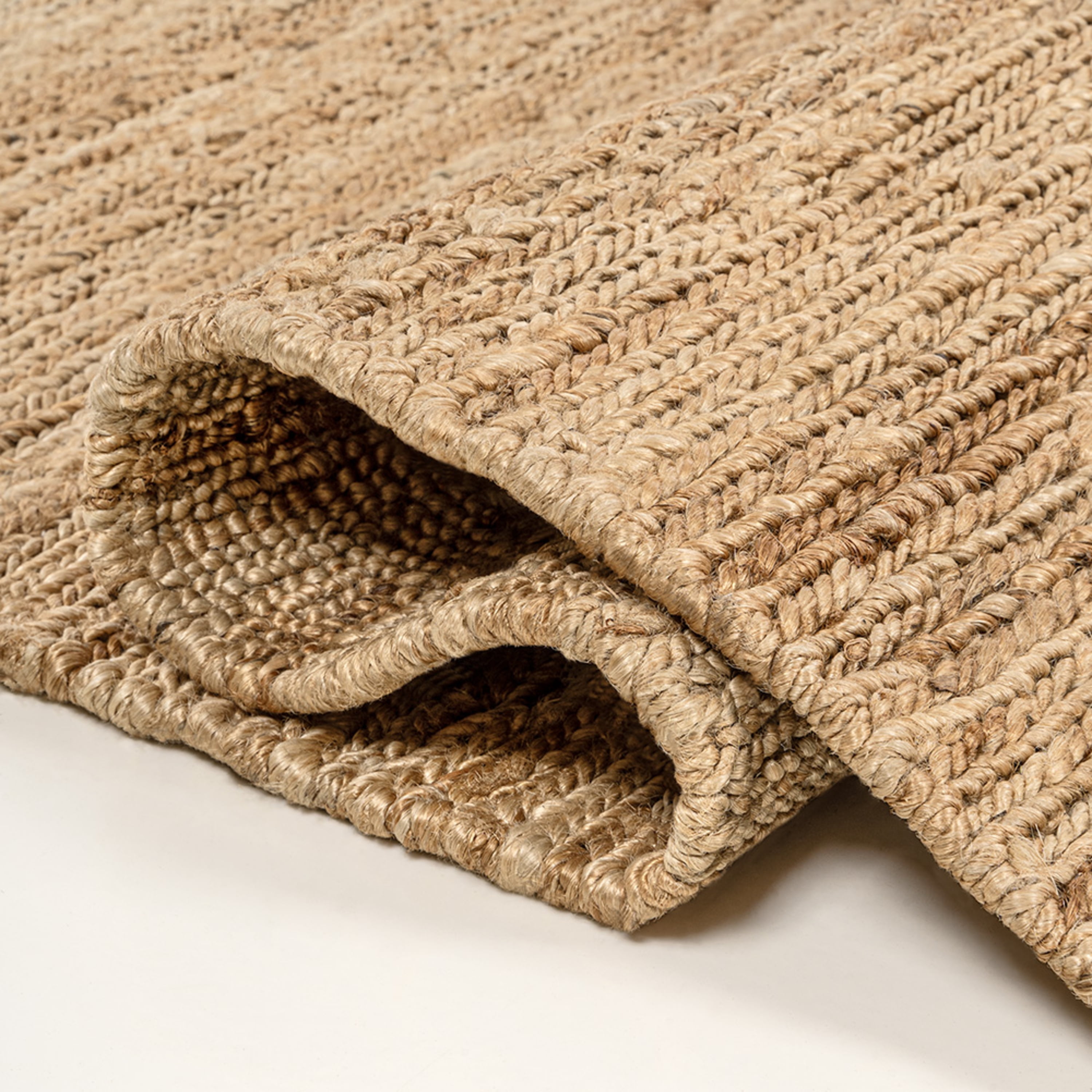 JONATHAN Y NATURAL FIBER 5 x 8 Area Rug, Olivier Rustic Stripe Jute - Natural/Black, NRF200A-5