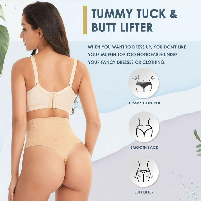 Women Body Shaper Thong G String High Waist Tummy Control