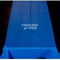 thumbnail image 4 of Plastic Banquet Tablecloth Roll, Royal Blue, 40in x 100ft, 4 of 4