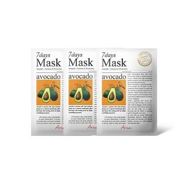 Ariul 7 Days Mask Avocado - Nutrient & Protection, 3pk