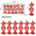 thumbnail image 1 of Campanas de caramelo coloridas para decoración del hogar, adornos navideños para árbol de Navidad, regalos de Navidad, Año Nuevo, 2024, 6 unids/lote por caja, 1 of 4