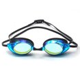thumbnail image 2 of Gafas de natación para el, antivaho, con lentes anchas, protección UV, puente nasal autoajustable, juntas protectoras para los ojos (4 piezas), 2 of 5