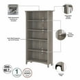 thumbnail image 3 of Scranton & Co Furniture Salinas Tall 5 Shelf Bookcase in Driftwood Gray, 3 of 7