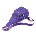 thumbnail image 4 of Bolsa de pecho de moda bandolera impermeable Simple para deportes al aire libre (Púrpura) Ndcxsfigh Para Estrenar, 4 of 9