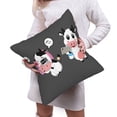 thumbnail image 6 of Bingfone Cute Farm Milk Animal Linen Throw Pillow Covers Cushion Case Pocket Button Vintage Farmhouse Pillowcase for Sofa Couch Bed (without pillow core) 18"x18", 6 of 9