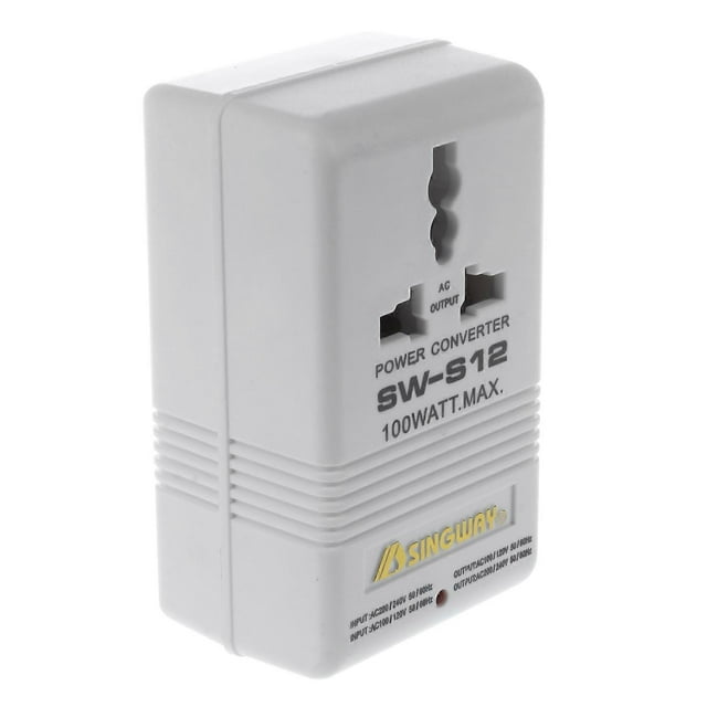 100W 110V/120V to 220V/240V Step-Up&Down Voltage Converter Transformer Travel White