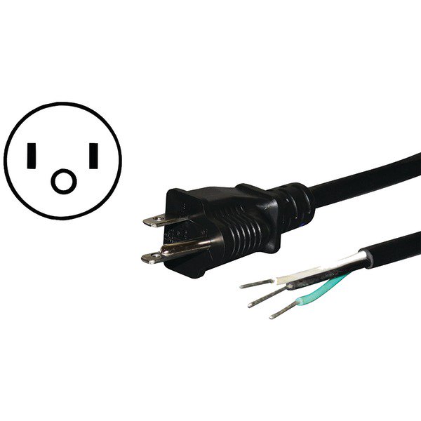 Certified Appliance Accessories(R) 15-0333ST 10-Amp Straight-Plug Power Supply Cord, 3ft