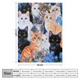 thumbnail image 4 of JEUXUS  Collage Kitten Blanket for Bed,Throw Blanket for Unisex and Kids - Super Soft Plush Cat Blankets for Cat Lovers Cats Print Throws Blankets - Queen Size Blanket, 4 of 6