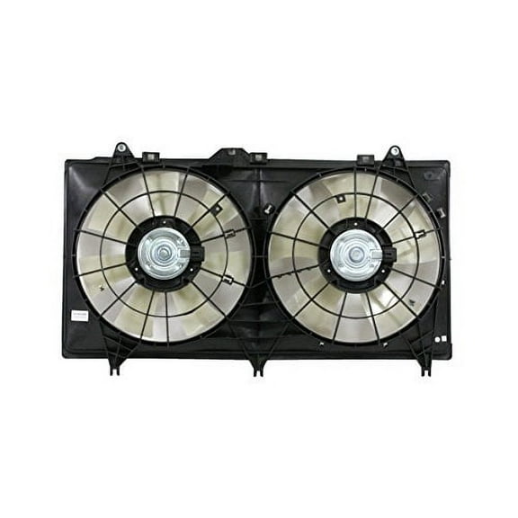 Dual Radiator and Condenser Fan Assembly - Cooling Direct Fit/For GM3115245 12-15 Chevrolet Camaro Convertible 6.2L