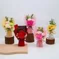 thumbnail image 3 of Ramo de flores de jabón con clavel artificial perfumado y rosas para mujer, mamá, esposa, mejor amiga, cumpleaños y Navidad., 3 of 8