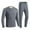 09 Gray, variant on Men's Heated Thermal Underwear Set, Winter Outdoor Sports Underwear Usb Charge 16 Heating Zones Heated Shirt Pants