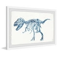 thumbnail image 2 of Marmont Hill Blue T-Rex Skeleton Framed Wall Art, 2 of 6