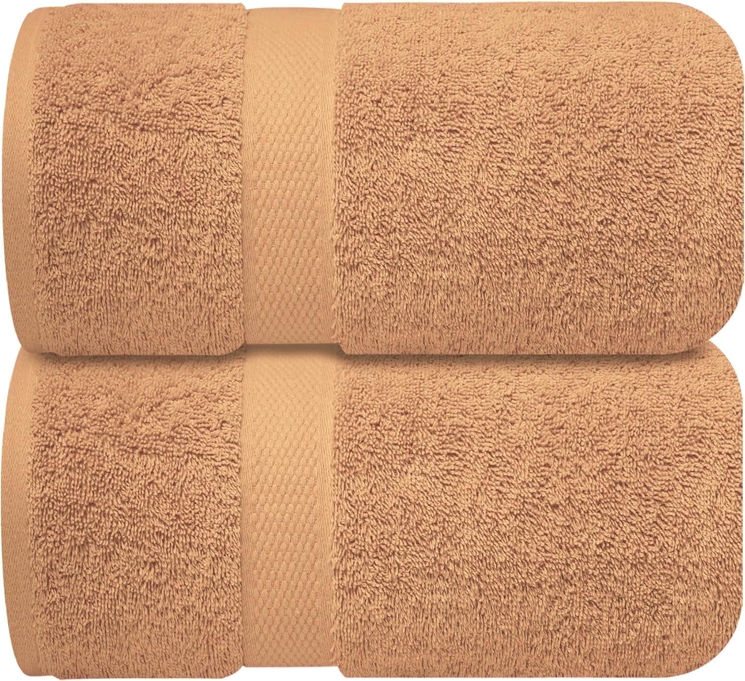 Infinitee Xclusives Premium Sand Bath Sheets Towels for Adults - Pack of 2 - Large Bath Towels 35x70